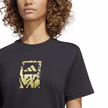 Adidas TECH METALLIC GRAPHIC T-SHIRT 2"BLACK"