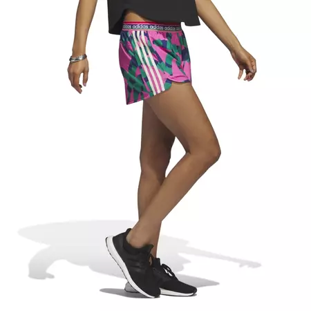 Adidas x FARM Pacer 3 Stripes Knit Shorts "Bold Green"