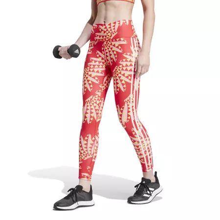 Adidas x FARM Rio 7/8 Leggings "Tomato - Spring Yellow"