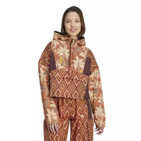 Adidas x FARM  Rio half zip sweatshirt "Mystery Brown"