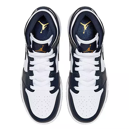 Air Jordan 1 Mid (GS) "Obsidian"