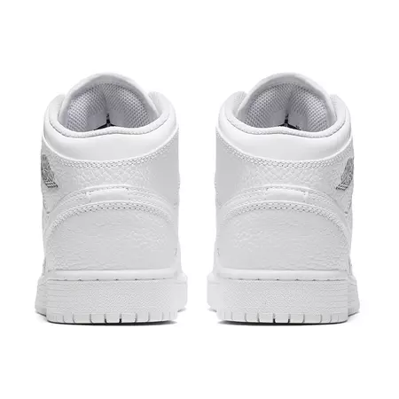 Air Jordan 1 Mid (GS) Shoe "White"