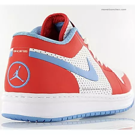 Air Jordan Alpha 1 Low (blanco/rojo/celeste)