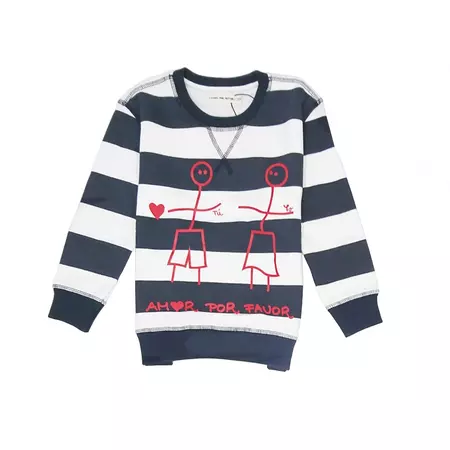 Amor Por Favor Junior Striped Sweatshirt