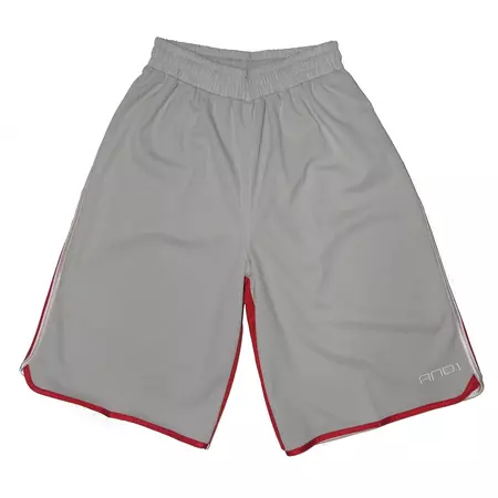 And 1 Short Bent  (gris/rojo)