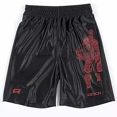 And1 Short Bunny Niño (negro/rojo)