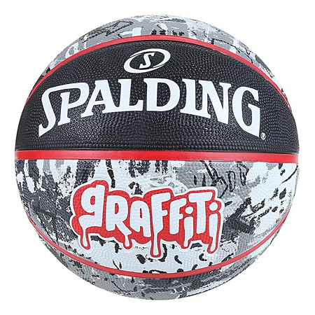 Balón Basket Spalding Black Red Graffiti Sz7 Rubber (Talla 7)
