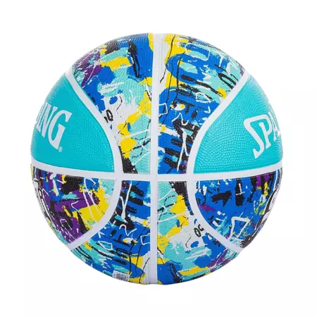 Balón Basket Spalding Blue Graffiti Rubber (Sz7)