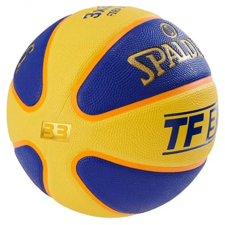 Balón Spalding All TF33 Yellow Blue Sz6 Rubber (Talla 6​​​​)