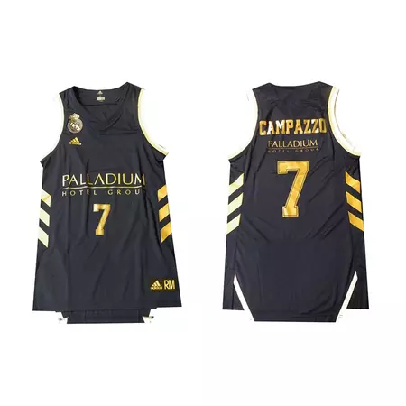 Camiseta Réplica Adulto CAMPAZZO #7# Real Madrid Basket (2ª equipación)