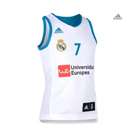 Camiseta Réplica Luka Doncic #7# R. Madrid 2017/18 (1ª Equipación)