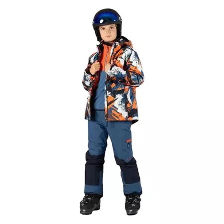 Campagnolo Boy's Freeride Ski Jacket "Bluestone-Orange"