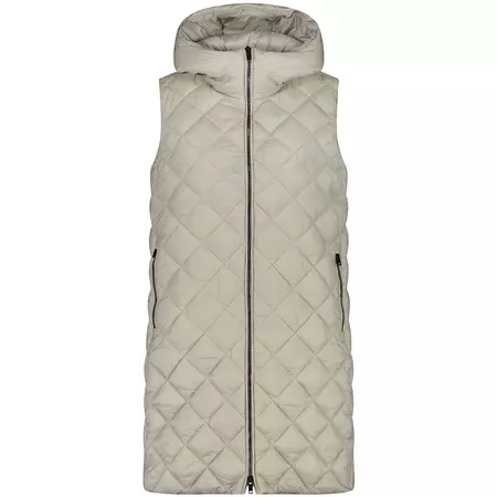 Campagnolo Long Hooded Vest with Diamond Quilting