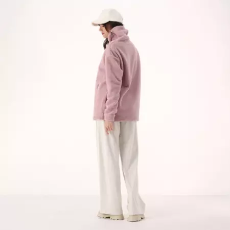 Campagnolo Women's faux fur teddy sweatshirt "Romantic Rose"