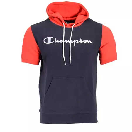 Champion Authentic Classic Big Logo Short Sleeve Hoodie