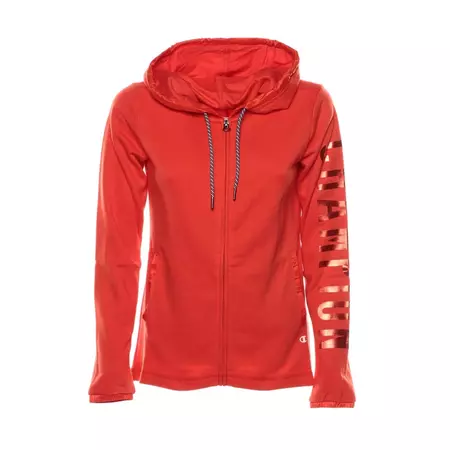 Champion Authentic Hooded Full Zip Sweat W (Solar Red)