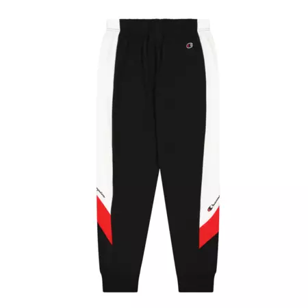 Champion Basketball Inspired Color Block Logo Rib Cuff Pants "Black"