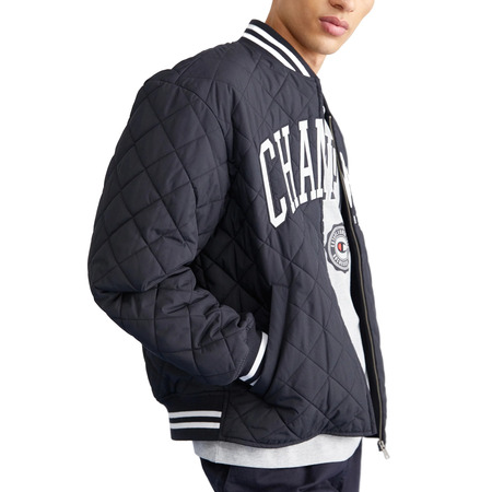 Champion Rochester Bookstore Big Logo Quilted Bomber Jacket "Black"