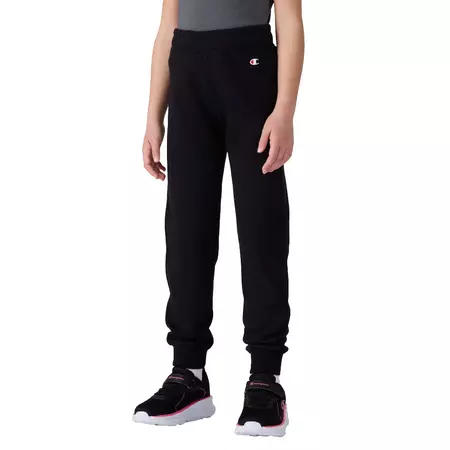 Champion Girls Rib Cuff Fleece Joggers Icons "Black"