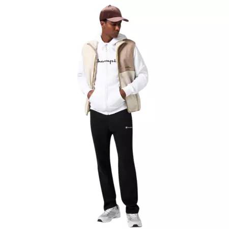 Pantalón con Dobladillo Recto Champion Icons Men’s Straight Hem Fleece "Black"