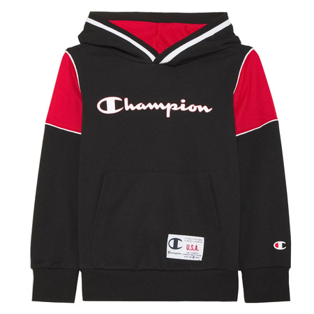Champion Kids Legacy Basketball Tape Big Logo Hoodie "Black"