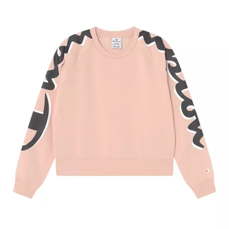 Champion Girls Legacy Logo Crewneck Sweatshirt "Rose Tane"