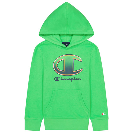 Champion Kids Legacy Logo Print Hoodie "Green"