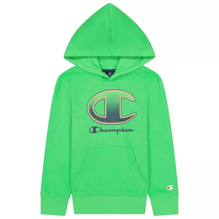 Champion Kids Legacy Logo Print Hoodie "Green"