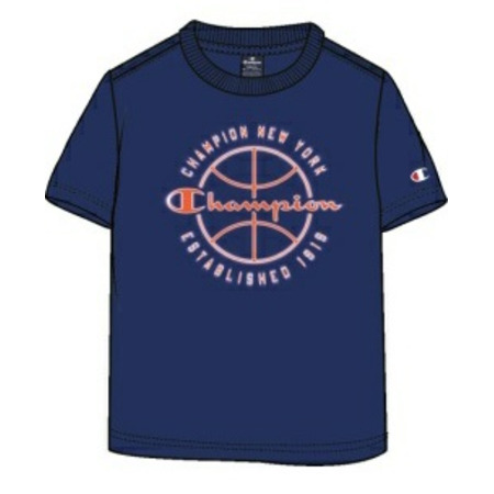 Champion Kids Modern Basketball Big Logo T-Shirt "Dark Blue"