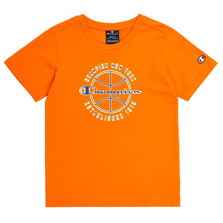 Champion Kids Modern Basketball Big Logo T-Shirt "Orange"