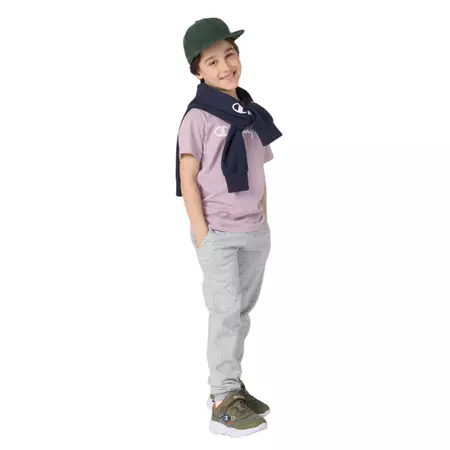 Champion Kids Rib Cuff Fleece Pants Icons "Light Grey"