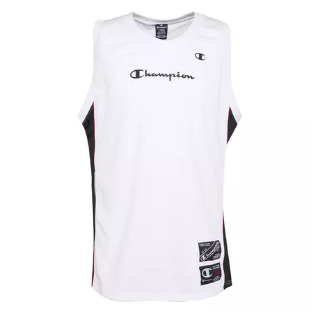 Champion Legacy Basketball Big Logo Tank Top "White"