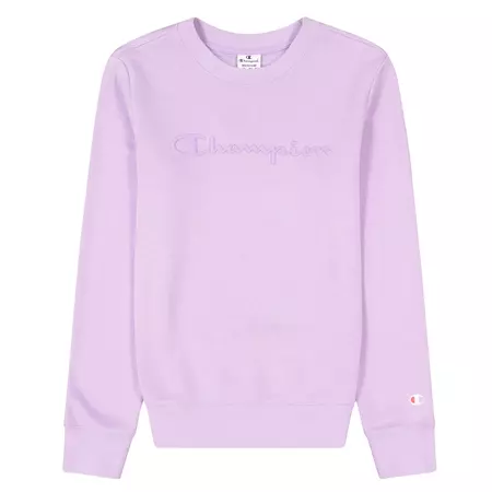 Champion Legacy Big Logo Crewneck Sweatshirt "Pastel Lilac"