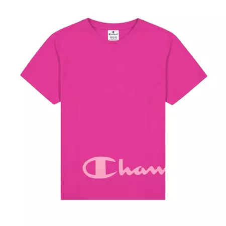 Champion Legacy Cotton T-shirt with Colorful Details "Pink"