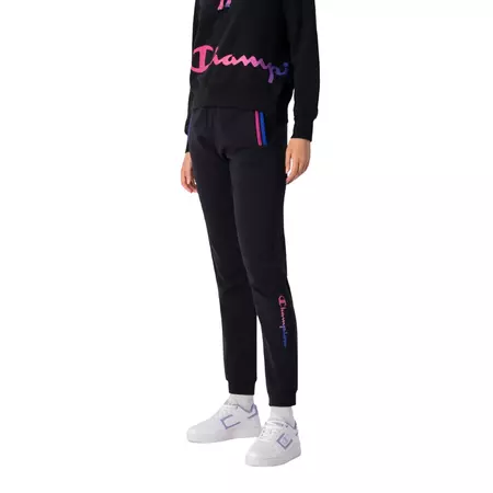 Champion Legacy Plush Pants with Colorful Details "Black"