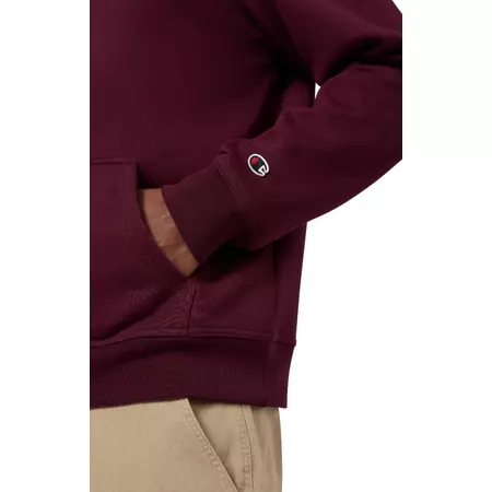 Champion Men’s Fleece Hoodie With Big Embroidered Logo Icons "Burgundy"