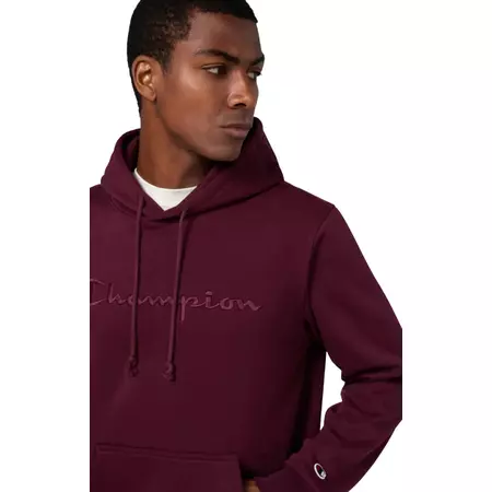 Champion Men’s Fleece Hoodie With Big Embroidered Logo Icons "Burgundy"