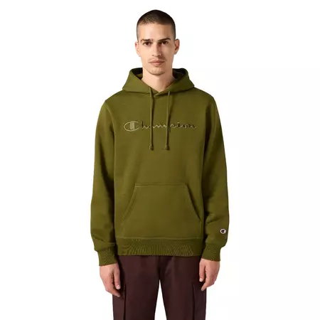 Champion Men’s Fleece Hoodie With Big Embroidered Logo Icons "Green"