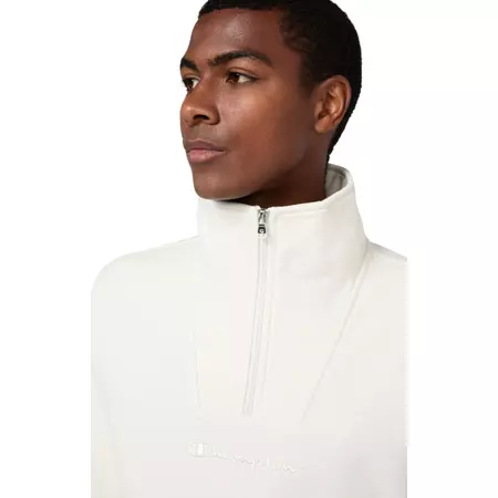 Champion Men’s Half Zip Fleece Sweatshirt Icons "Cream"