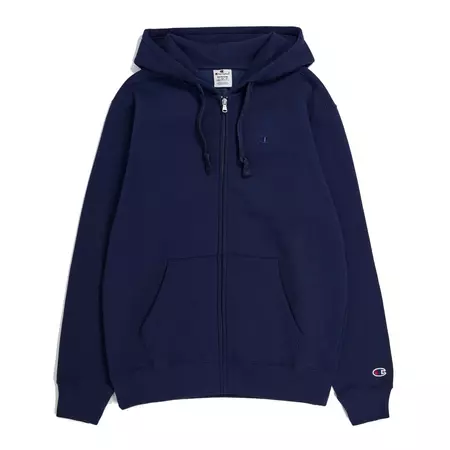 Champion Rochester Full-Zip C Logo Fleece Hoodie "Dark Blue"