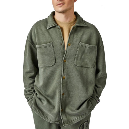 Champion Rochester Garment-Dyed Heavy Full buttons Fleece Jacket