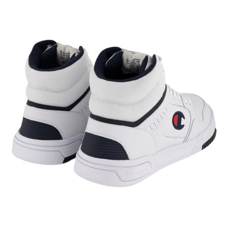 Champion Rochester Z80 Leather Mid Trainers "White"
