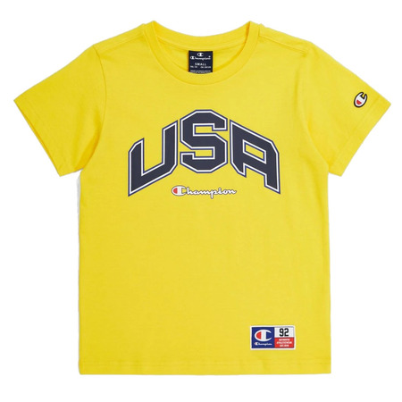Champion Sport Lifestyle Basketball USA Logo Comfort Fit T-Shirt "Buttercup Yellow"