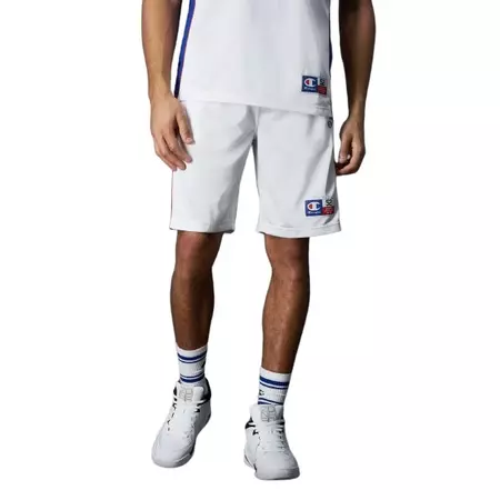 Champion Sport Lifestyle Basketball USA Logo Mesh Shorts "White"