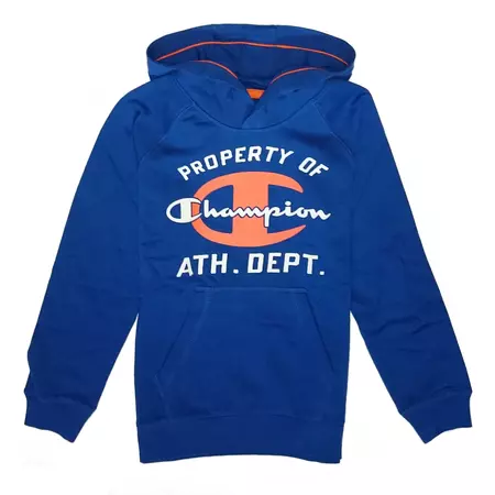 Champion Sudadera Niño Atlhetic Sweatshirt Logo (royal/naranja/blanco)