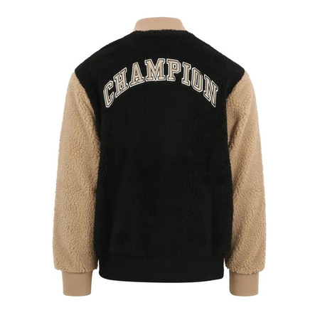 Champion Teddy  Full Zip Bomber Jacket Fleece "Black"