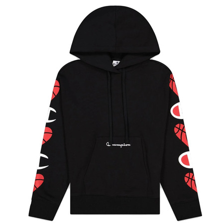 Champion Wm´s Legacy Logo Sleeves Love Hoodie "Black"