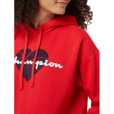 Champion Wm´s Legacy Scrip Logo Embroidery Love Hoodie "Red"
