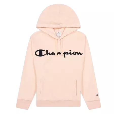 Champion Wn´s Legacy Script Logo Polar Fleece Hoodie "Rose Tane"