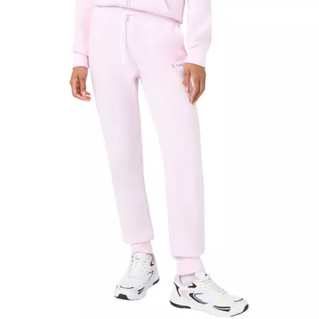 Champion Women's Script Logo Rib Cuff Jogger Pants "Pink"
